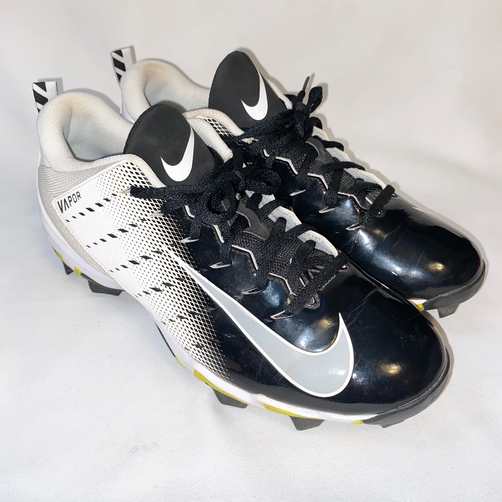 Nike Vapor Edge Pro 360‎ Football Cleats Black White Yellow Men US 9.5